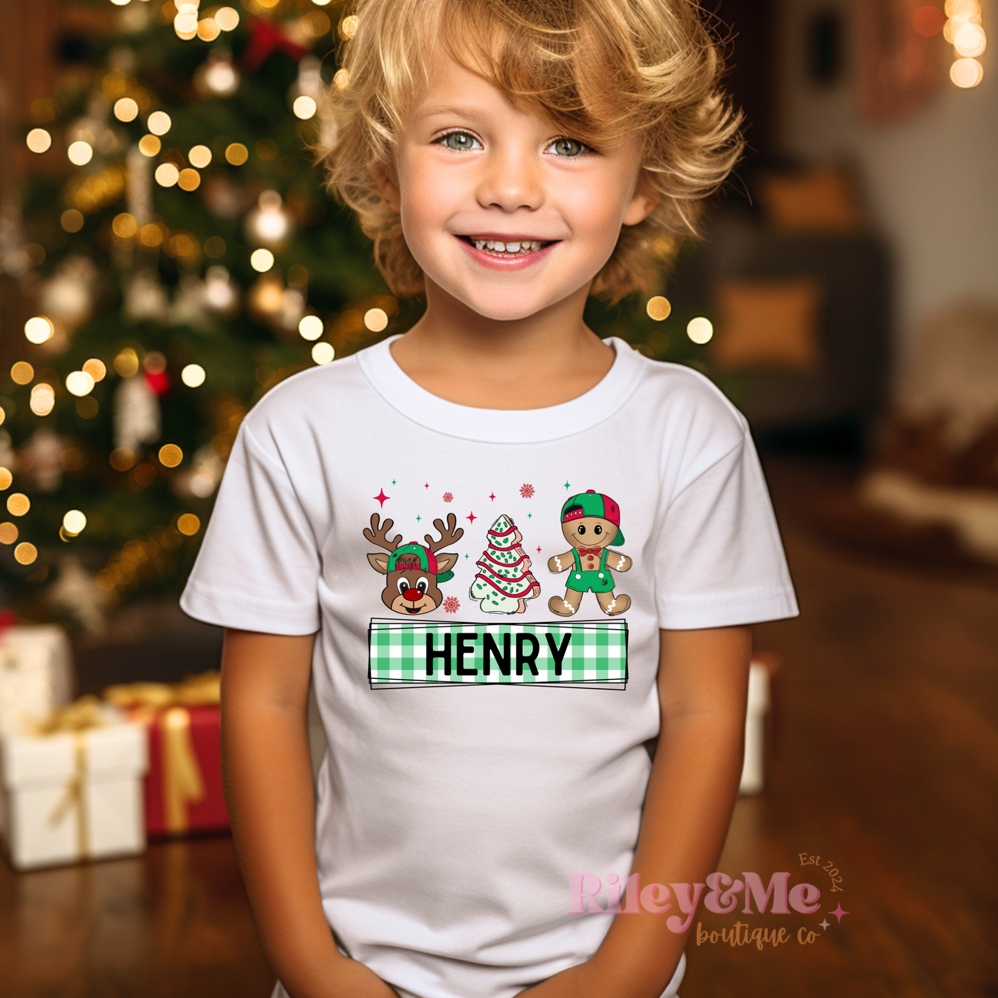 Boys Personalized Christmas Shirt