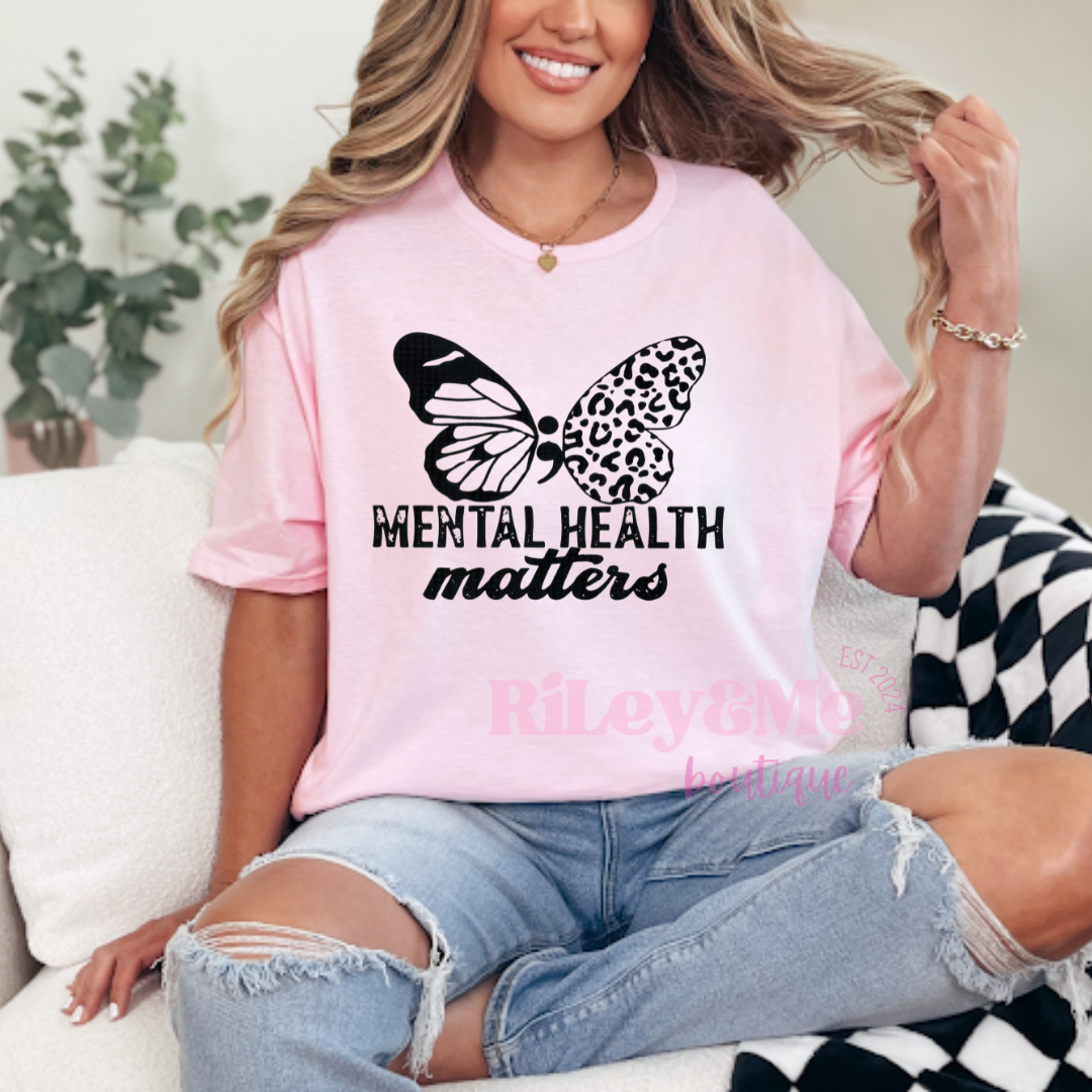 Mental Health Matters Butterfly Tee