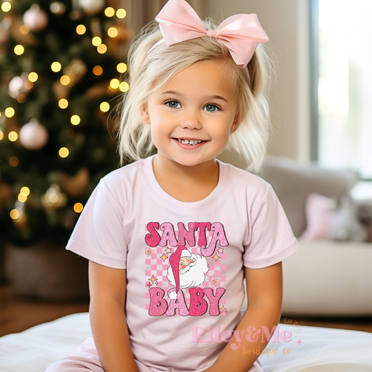 Mini Santa Baby Christmas Tee