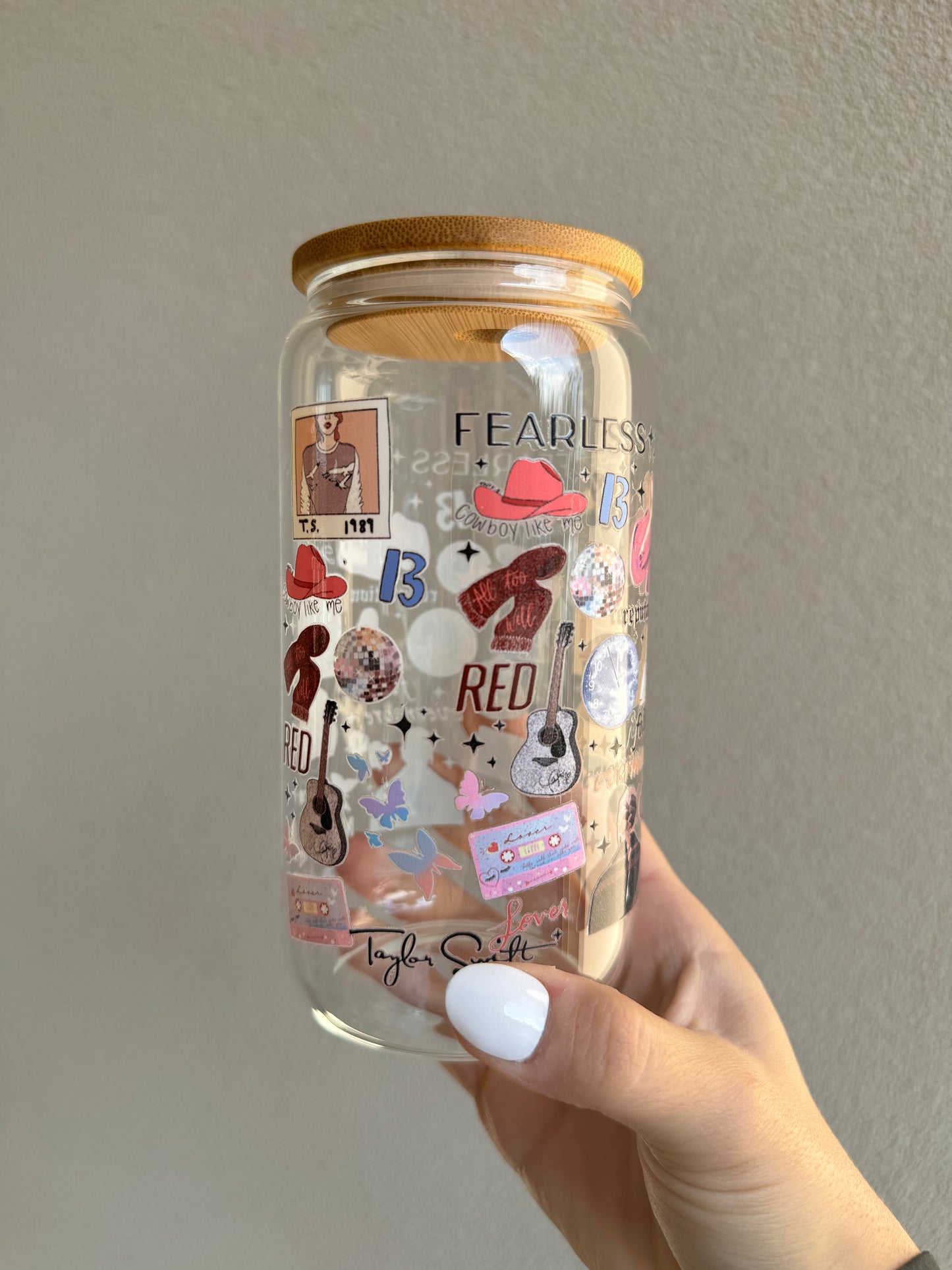 All Things Swiftie 16oz Glass Tumbler